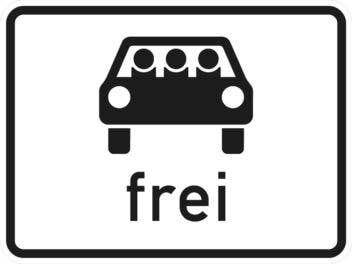 Fahrspur für Fahrgemeinschaften