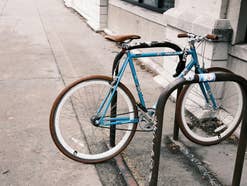 Abgestelltes Fahrrad