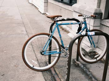 Abgestelltes Fahrrad