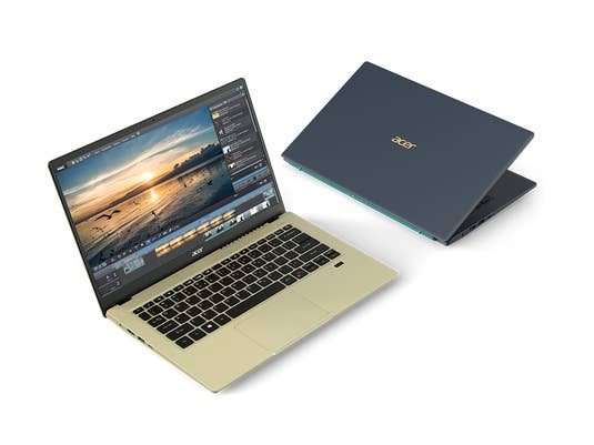 Acer Swift 3x in Blau und in Gold