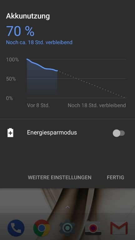 Akku und Energiemanagement des BQ Aquaris X Pro