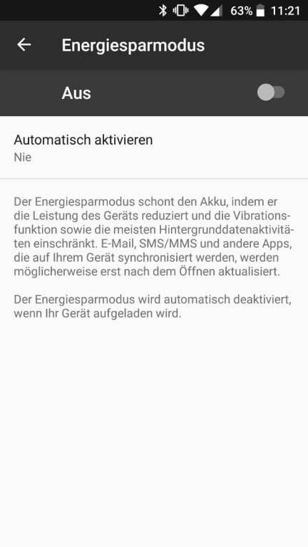 Akku und Energiemanagement des BQ Aquaris X Pro