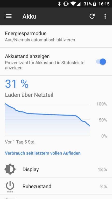 Akku und Energiemanagement des BQ Aquaris X Pro