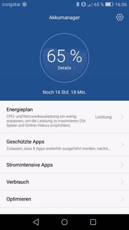 Akkutest Huawei Y6 (2017) Dual SIM