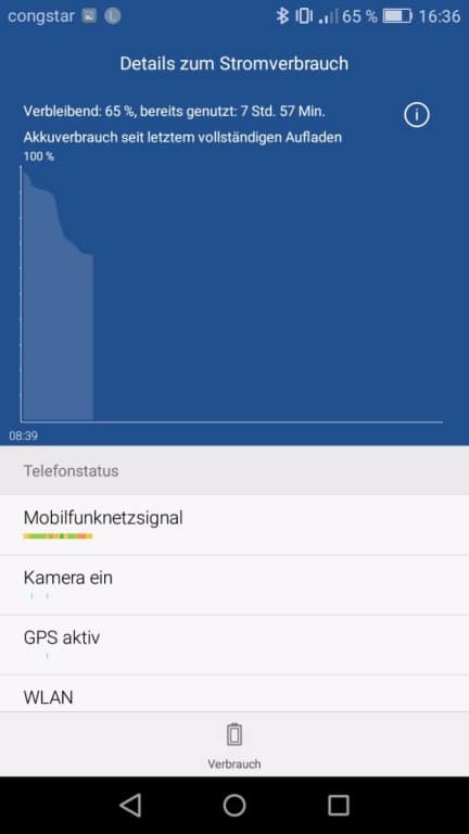 Akkutest Huawei Y6 (2017) Dual SIM