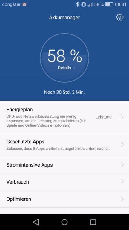 Akkutest Huawei Y6 (2017) Dual SIM