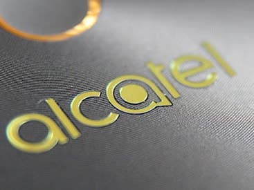 Logo von Alcatel auf einem Alcatel-Produkt