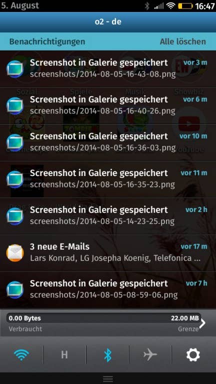 Alcatel One Touch Fire E Screenshots