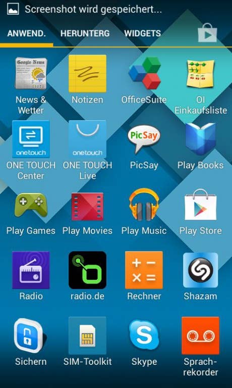 Alcatel One Touch Pop C3 Screenshots