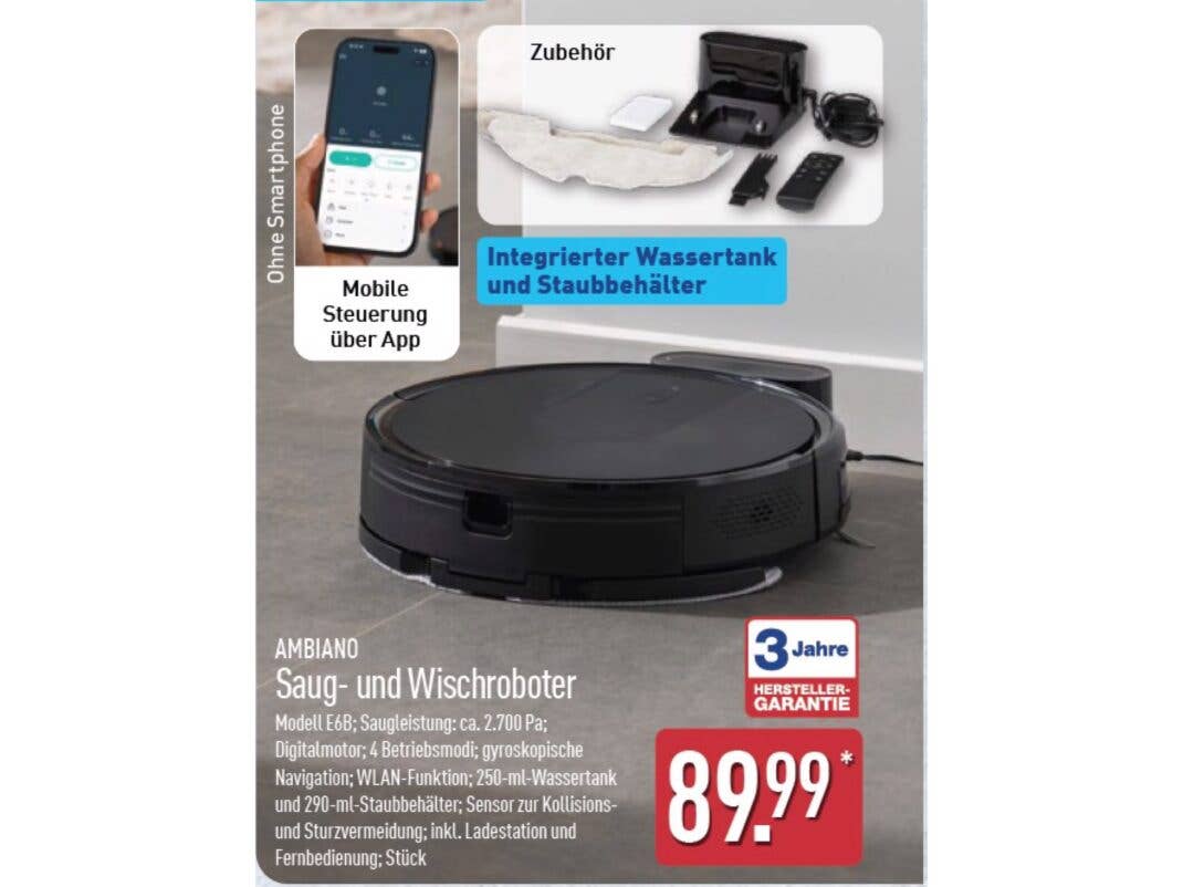 Saugroboter-Angebot bei Aldi