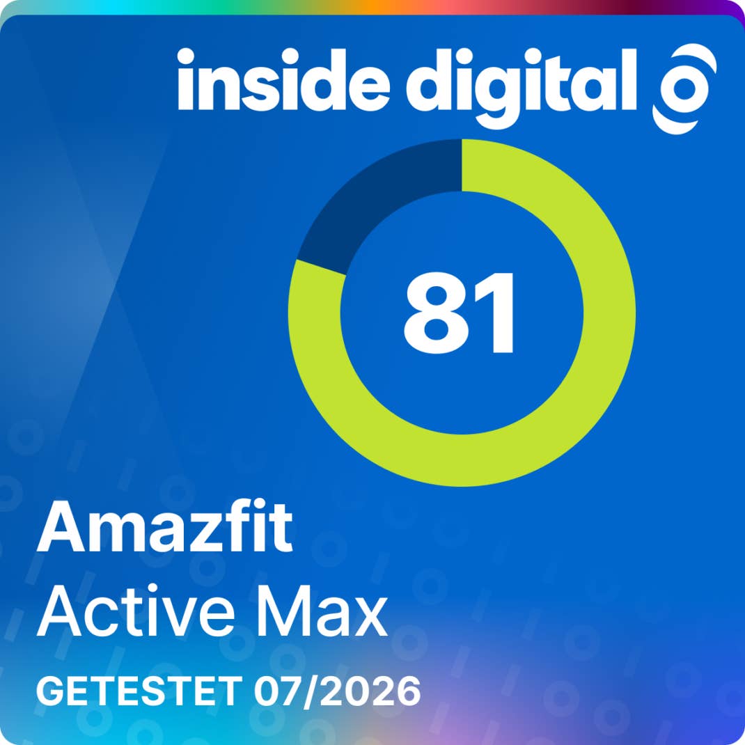 Amazfit Active Max Testsiegel inside digital