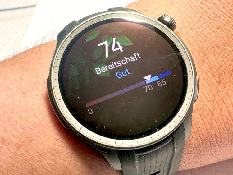 Bereitschafts-Score auf der Amazfit Balance