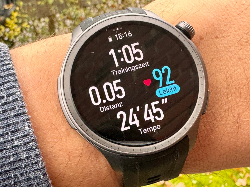 Workout-Modus auf der Amazfit Balance