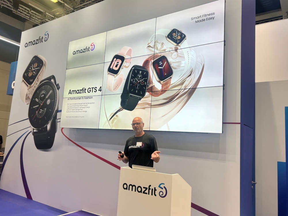 Amazfit GTS 4 Mini - Vorstellung auf der IFA 2022 in Berlin.