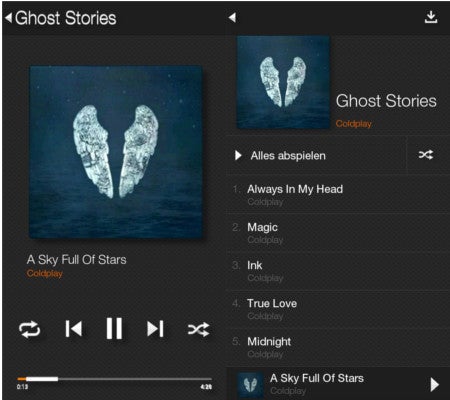 Amazon Fire Phone Musik-Player