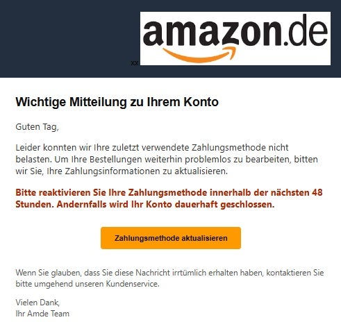 Amazon-Betrugsmasche