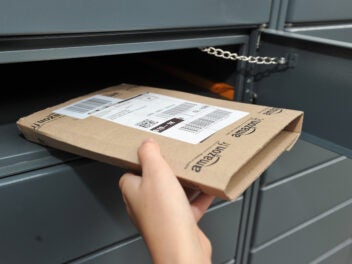 Amazon Paket im Briefkasten