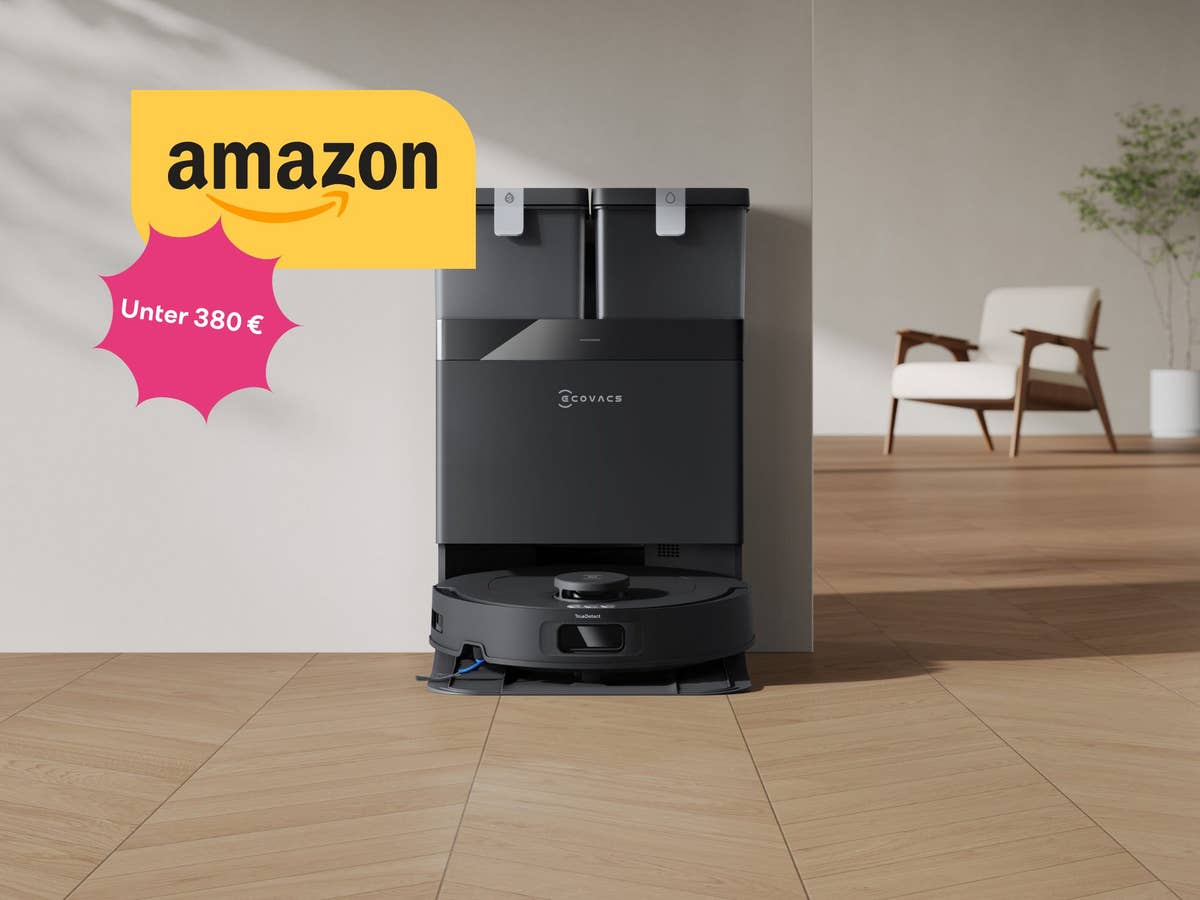 Amazon verkauft Ecovacs Saug-Wisch-Roboter mit All-in-One-Station für unter 380 Euro