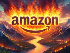 Amazon in Spendierlaune: Dieses Megahit-Game gibt’s jetzt gratis Amazon-Logo in Flammen
