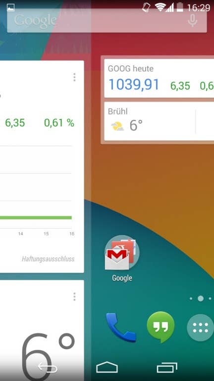 Android 4.4 (KitKat) auf dem Google Nexus 5