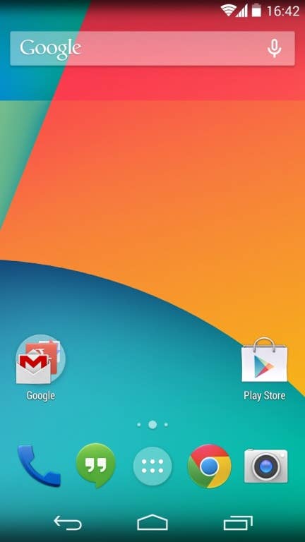 Android 4.4 (KitKat) auf dem Google Nexus 5