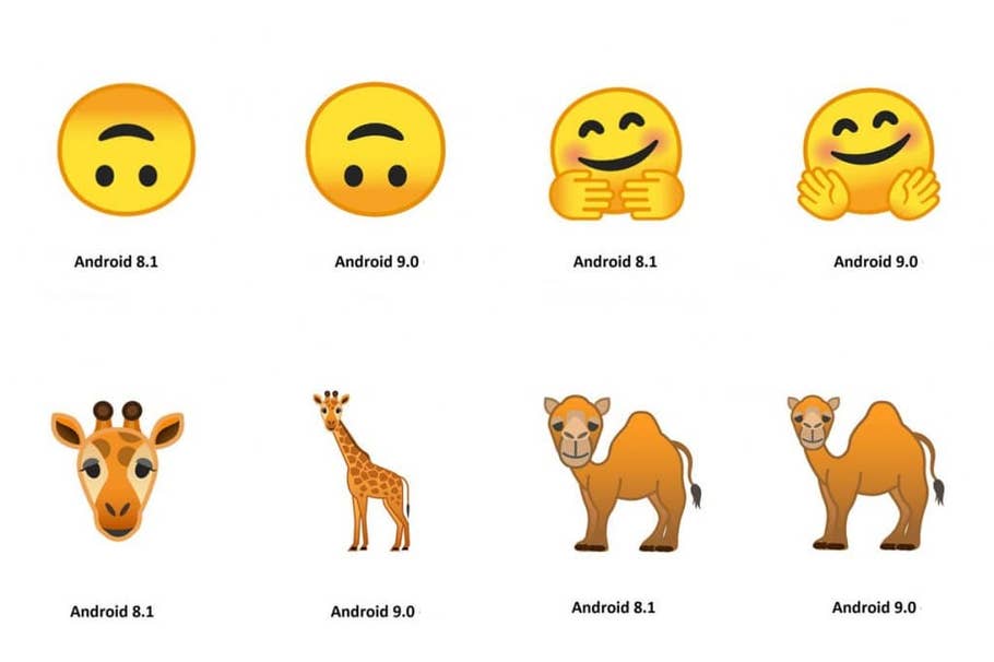 Android 9.0 Emojis