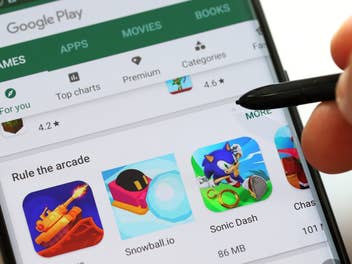 Android-Apps auf einem Smartphone-Display