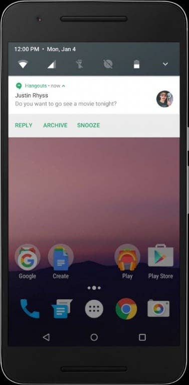 Android N /  Android 7 offizielle Screenshots