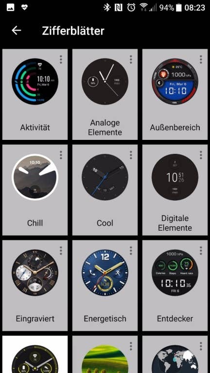 Android Wear App - Screenshots