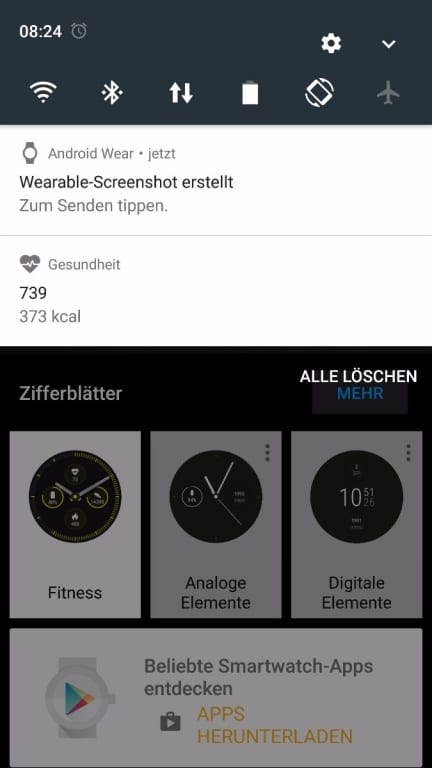 Android Wear App - Screenshots