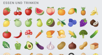 Essen und Trinken Emojis in Android 11