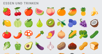 Essen und Trinken Emojis in Android 12