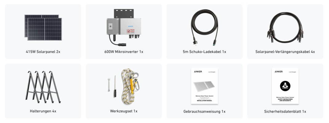 Anker Solix Balkonkraftwerk Zubehör im Überblick