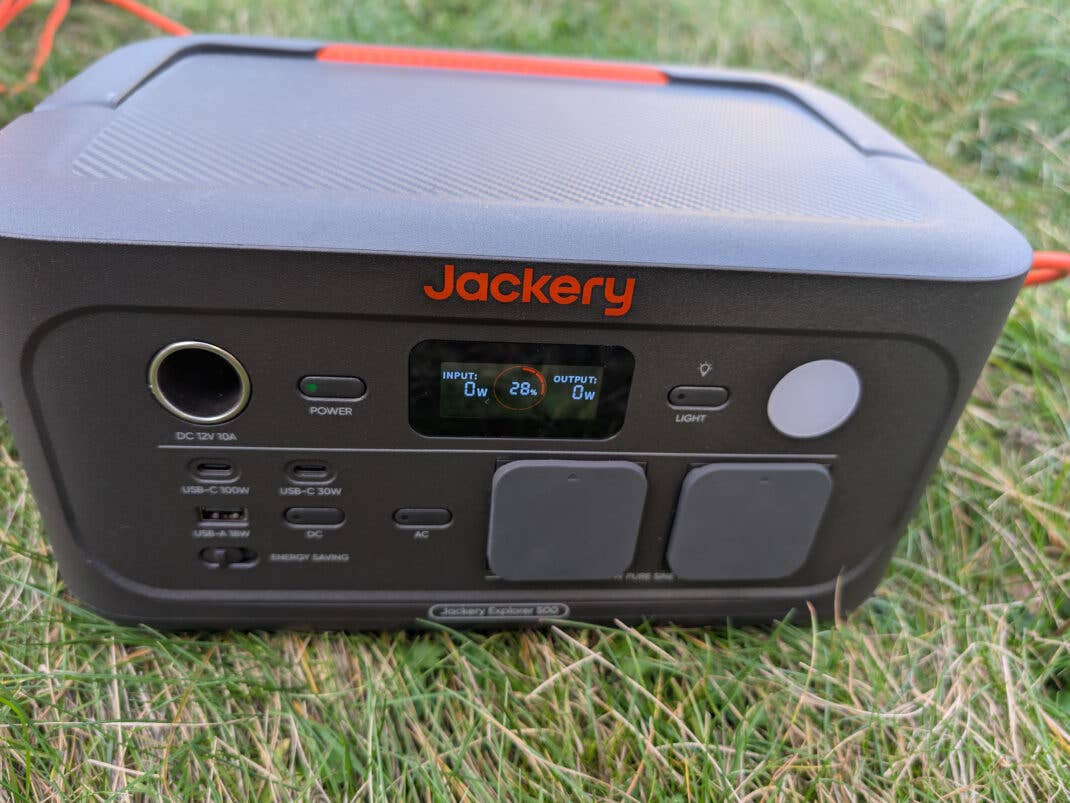 Anschlüsse der Jackery Explorer 500 v2