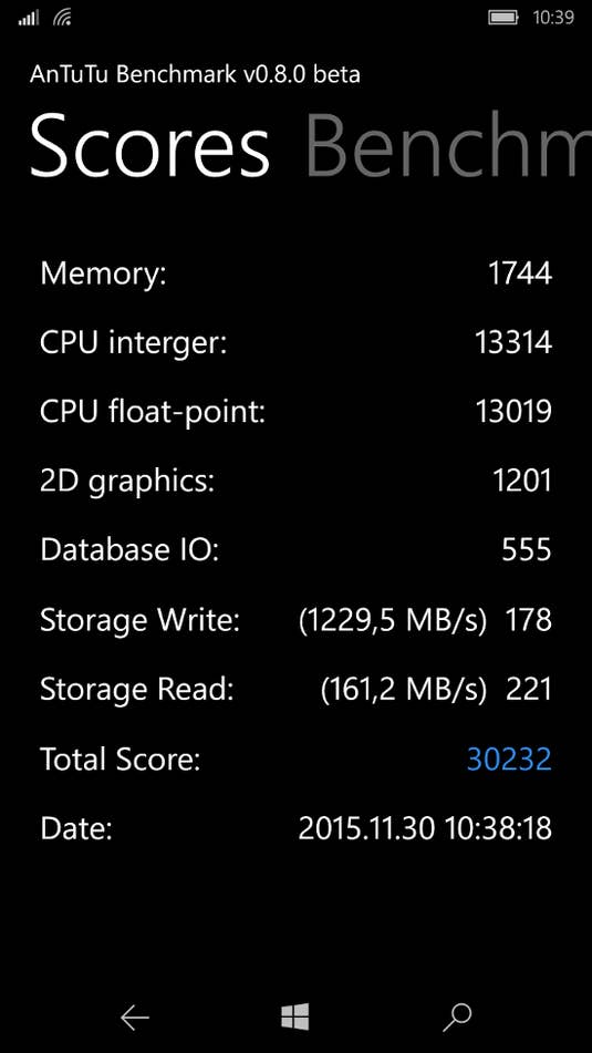 Antutu Benchmarkt Microsoft Lumia 950 XL