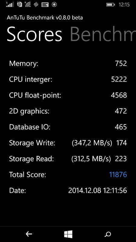 AnTuTu-Benchmarktest des Lumia 730