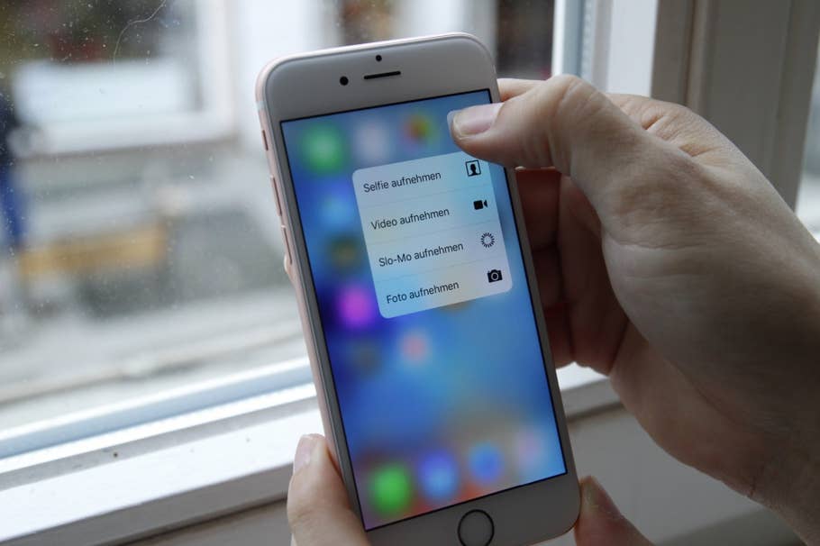 Apple 3D-Touch im iPhone 6s beim Hands-On von inside.handy.de