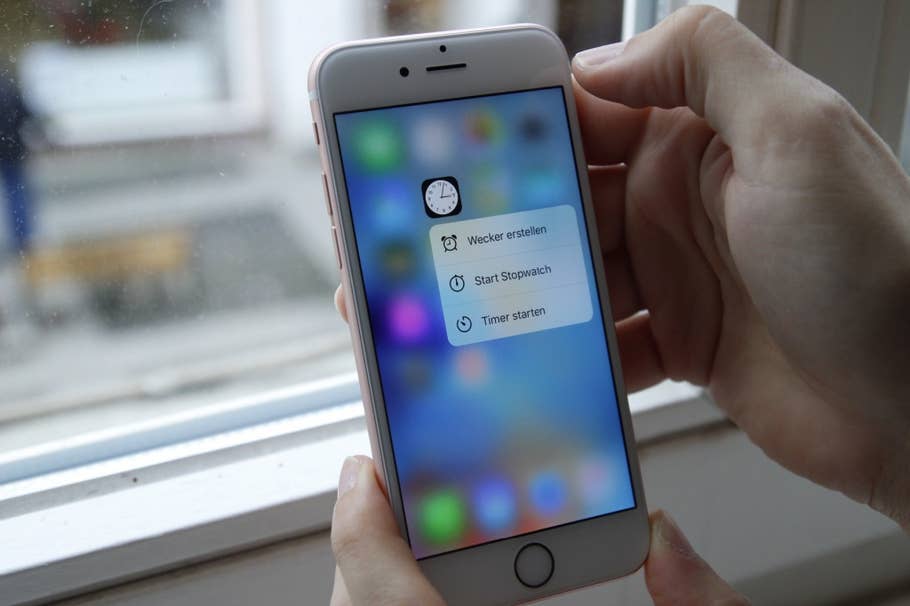 Apple 3D-Touch im iPhone 6s beim Hands-On von inside.handy.de