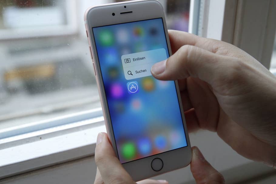 Apple 3D-Touch im iPhone 6s beim Hands-On von inside.handy.de