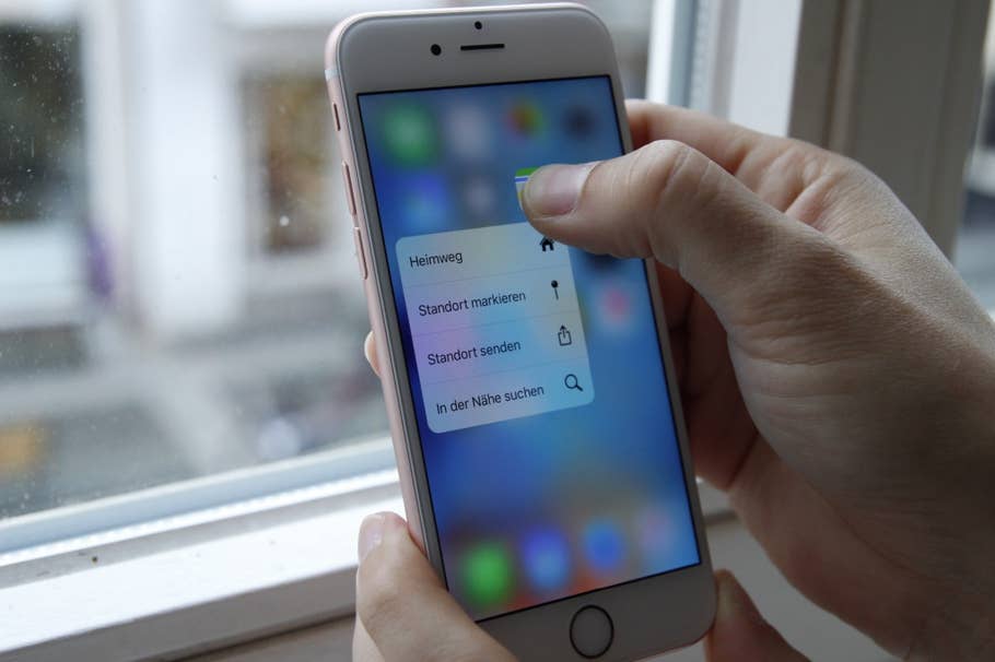 Apple 3D-Touch im iPhone 6s beim Hands-On von inside.handy.de