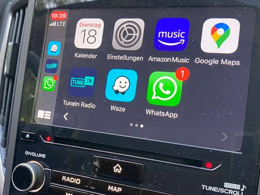 Apple CarPlay im Subaru XV