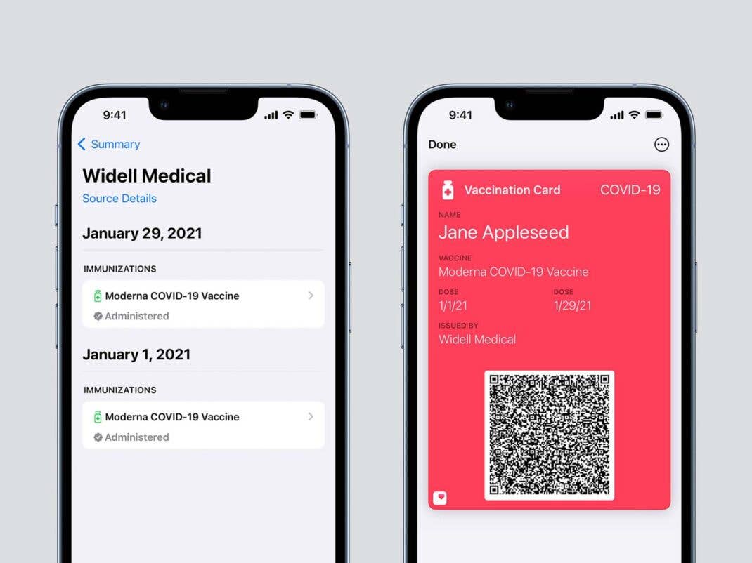 Impfnachweise können in iOS 15.1 direkt in Apple Wallet gespeichert werden