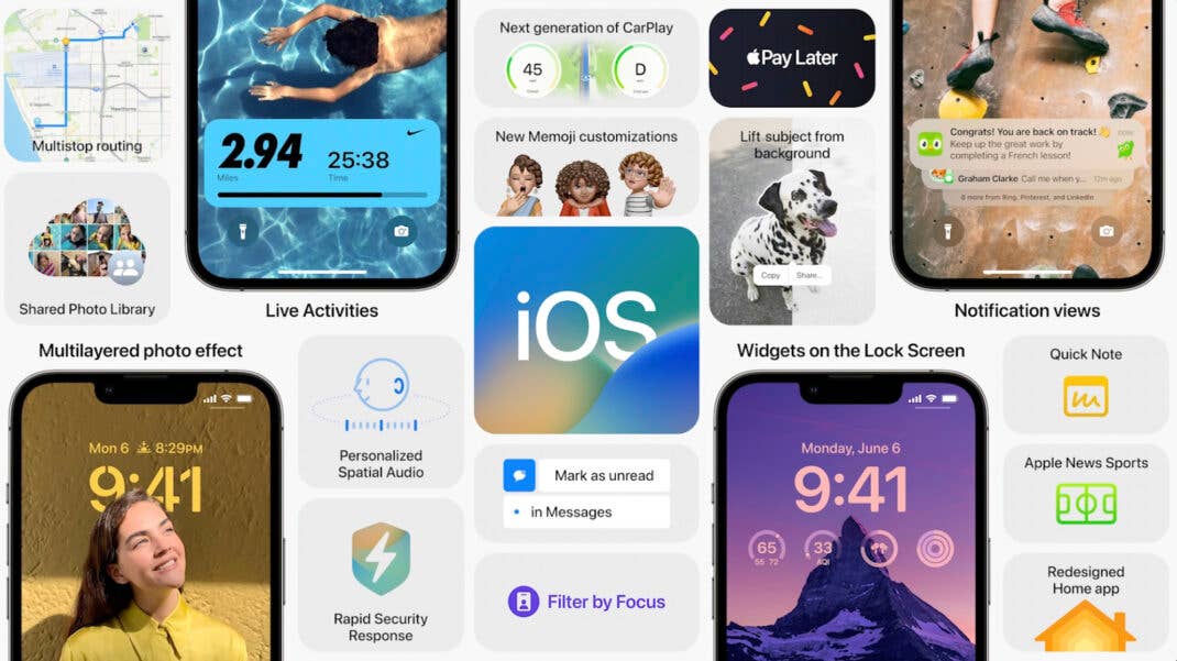 Einige der neue Features in iOS 16
