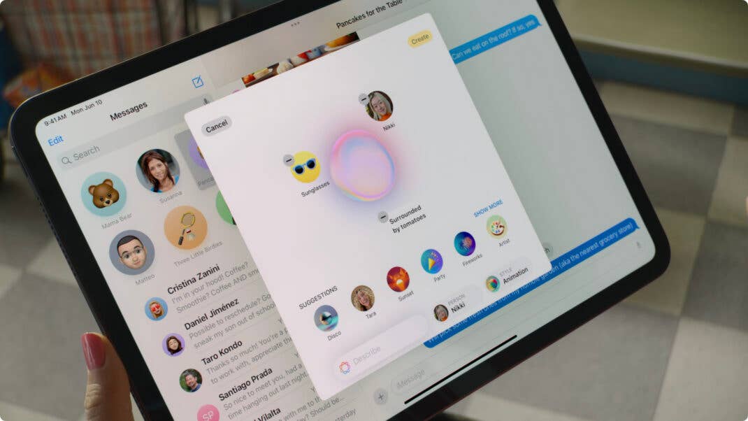 Image Playground in der Nachrichten-App