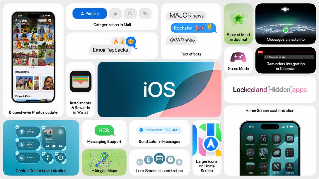 Die wichtigsten Neuheiten in iOS 18