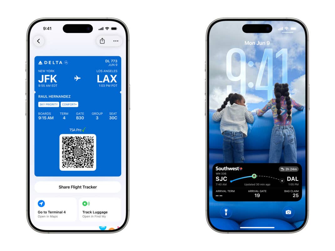 Neben neuer Bordkarten zeigt dir iOS 26 auch den Flugstatus an