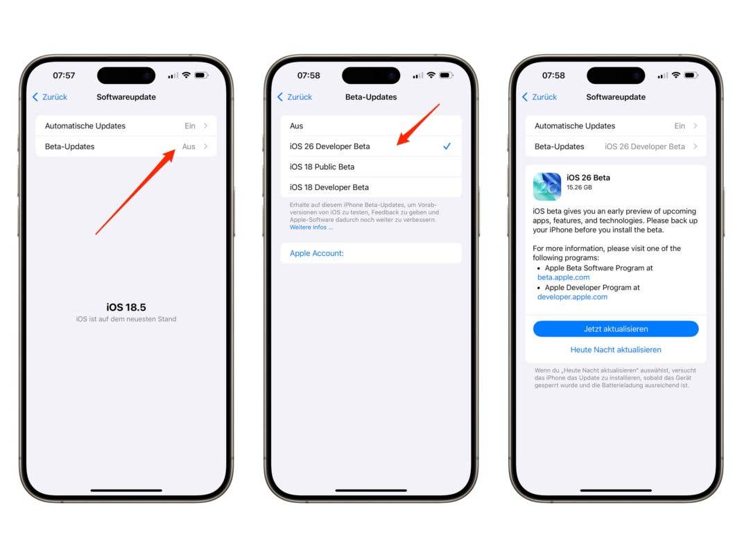 So installierst du die iOS 26 Developer Beta auf deinem iPhone