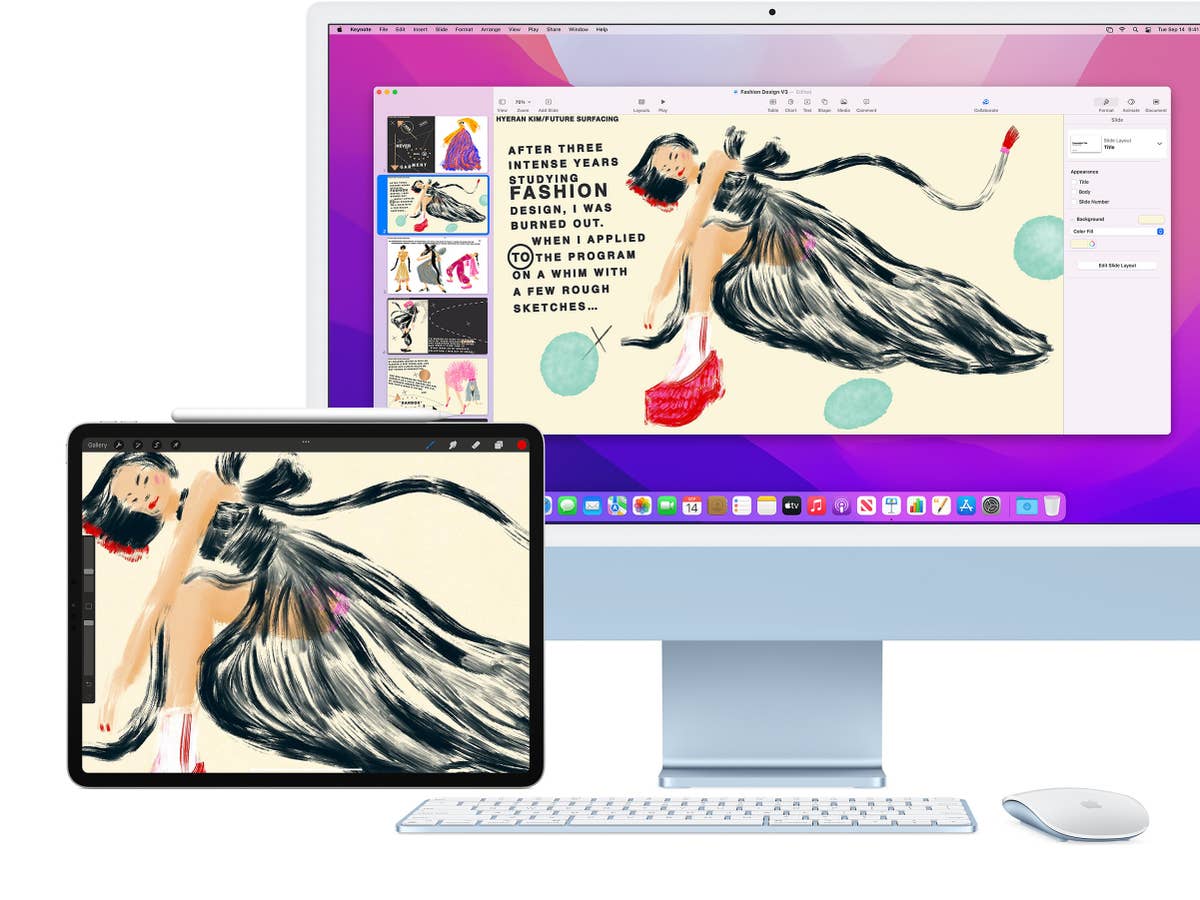 Apples iPad und iMac