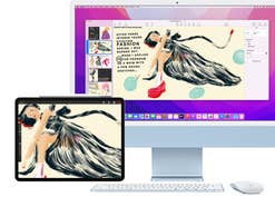 Apples iPad und iMac