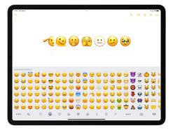 Einige der neuen Emojis in iPadOS 15.4